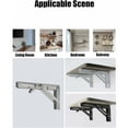 thumbnail image 3 of Soporte plegable de 250/300 mm, soporte plegable para estante de pared, soporte plegable resistente de color negro, soporte de consola plegable para estante de pared de mesa con capacidad de carga de, 3 of 5