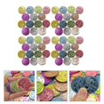 thumbnail image 2 of 100pcs Plastic Treasure Coins Colorful Reward Coins Carnival Party Game Coins, 2 of 4