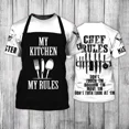 thumbnail image 1 of Camiseta De Manga Corta Estampada En 3d Del Chef Punk, 1 of 5