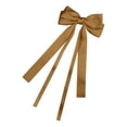 thumbnail image 3 of Elegant Bow Hair Accessory for Girls and with Flowing Ribbon Ties Headband for Everyday Wear and Seasonal Styling, Brown, 3 of 3