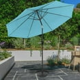thumbnail image 7 of 10 ft. Outdoor Market Tilting Patio Umbrella with Base in Blue, 7 of 7