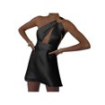 thumbnail image 1 of TRKIYQC Mujeres Sexy Ahueca Hacia Fuera el Vestido Señoras Tirantes Tie-Up Mini Vestido Niñas Recortar Casual Sundress Party Club Streetwear (S, Multi-White) TRKIYQC moderno, 1 of 4