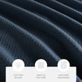 thumbnail image 3 of Cotton Blend Waffle Texture Shower Curtain, 3 of 7