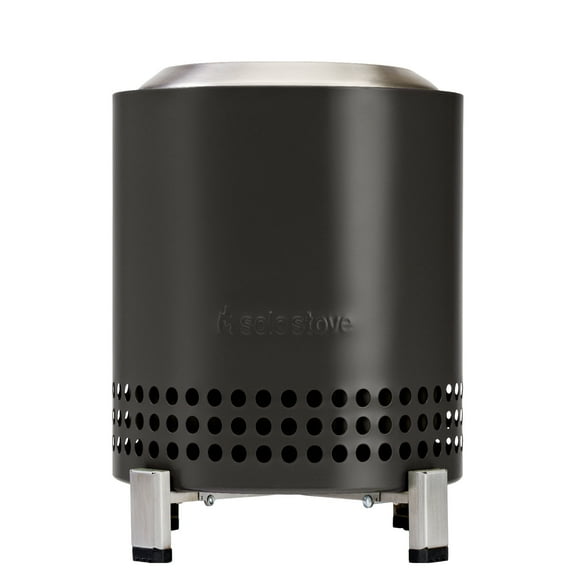 Solo Stove Mesa XL Tabletop Fire Pit with Stand | Low Smoke Outdoor Mini Fire for Urban & Suburbs | Fueled by Pellets or Wood, Stainless Steel, With Travel Bag, H: 8.6" x D: 7", 2.3 lbs, Ash