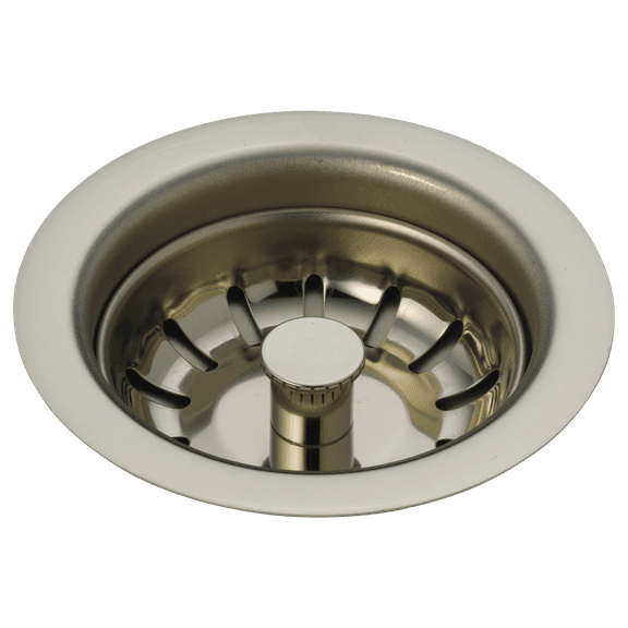 Delta Kitchen Sink Flange and Strainer, Arctic Stainless