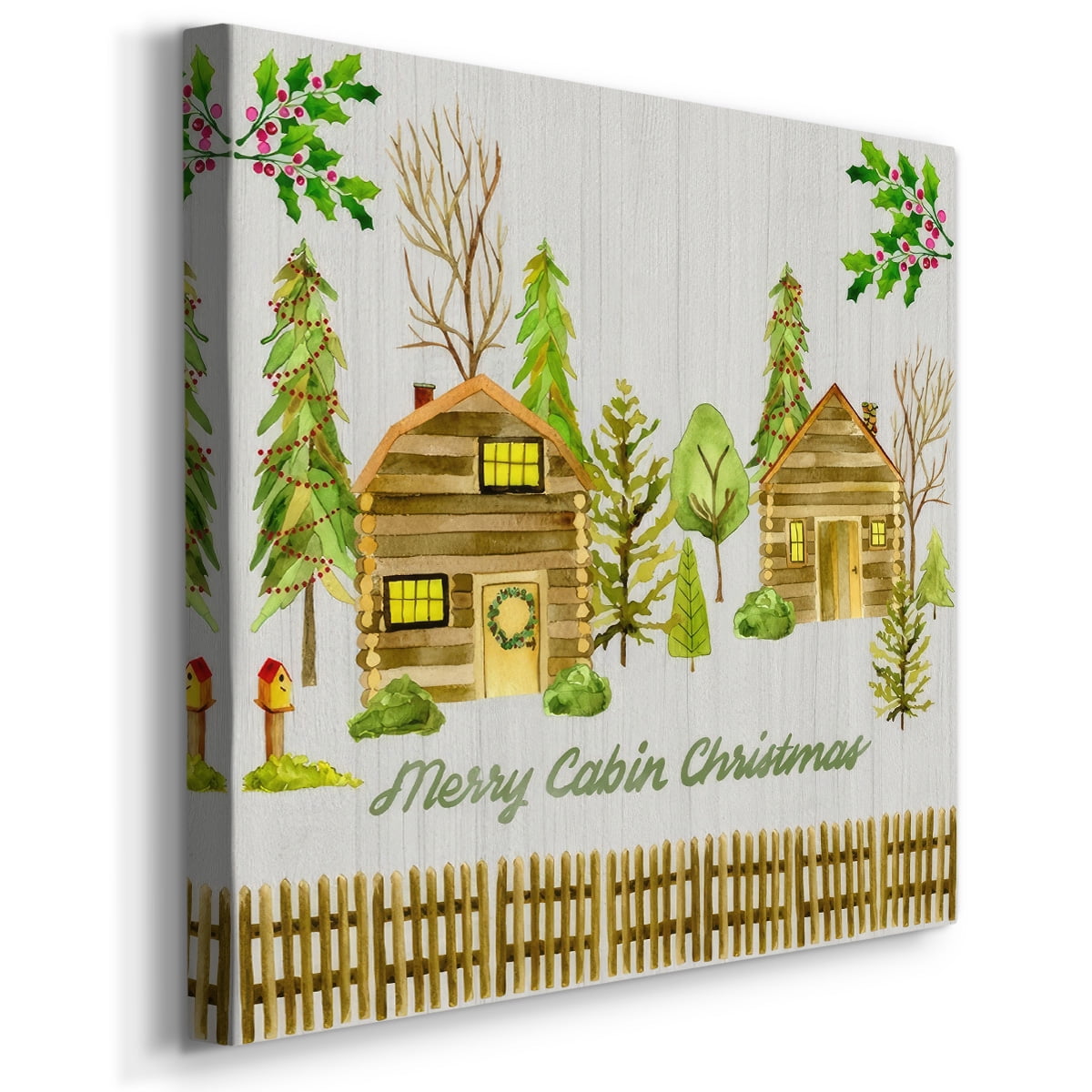 Christmas Cabin II- Gallery Wrapped Canvas