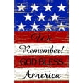thumbnail image 5 of Northlight Patriotic "We Remember! God Bless America" Outdoor Garden Flag - 18" x 12.5", 5 of 9