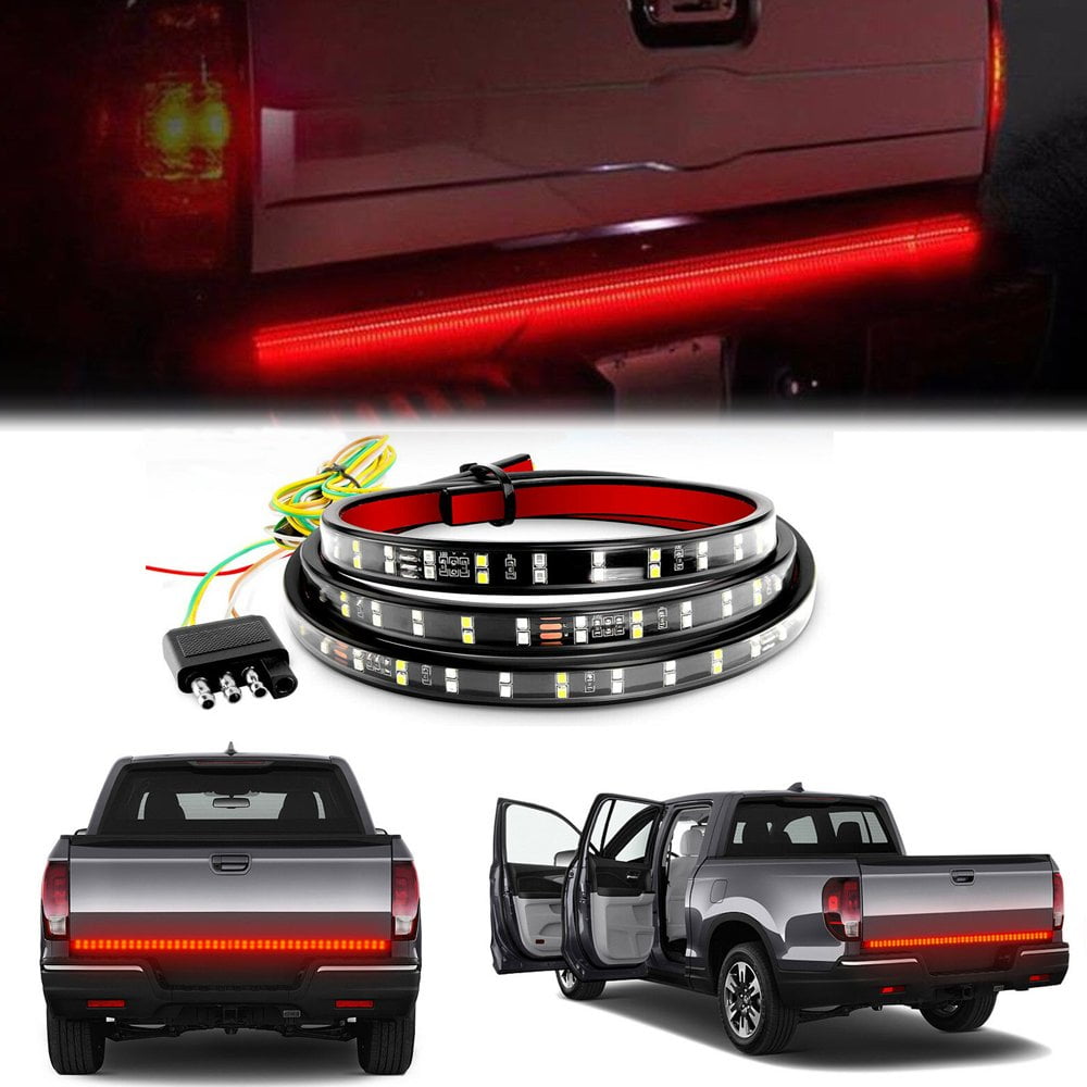 GTP 60 Inch 2-Row LED Tailgate Light Bar Reverse Brake Signal Tail ...