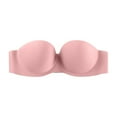 thumbnail image 4 of dmqupv Front Closure Wireless Bras for Women Women’s Racerback Sports Bralette Seamless Wireless Comfort Bra Pink 34, 4 of 5