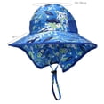 thumbnail image 2 of Gorro de sol ajustable y transpirable para bebé, protección solar, gorro de verano para niños pequeños, niñas y niños, protección para el cuello con ala ancha, UPF 50+, gorro unisex, 2 of 5
