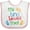 White and Pink, variant on Inktastic My Big Bro Loves Me Little Brother Sister Boys or Girls Baby Bib