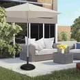 thumbnail image 2 of Outsunny Support de Base de Parasol en Ciment de 44 Lb, Support de Parasol Rond, Noir, 2 of 10