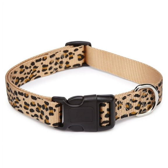 Animal Print Dog Collars Safari Patterns Cheetah Zebra Leopard Print Choose Size (Cheetah, Small - 10 to 16 inches)