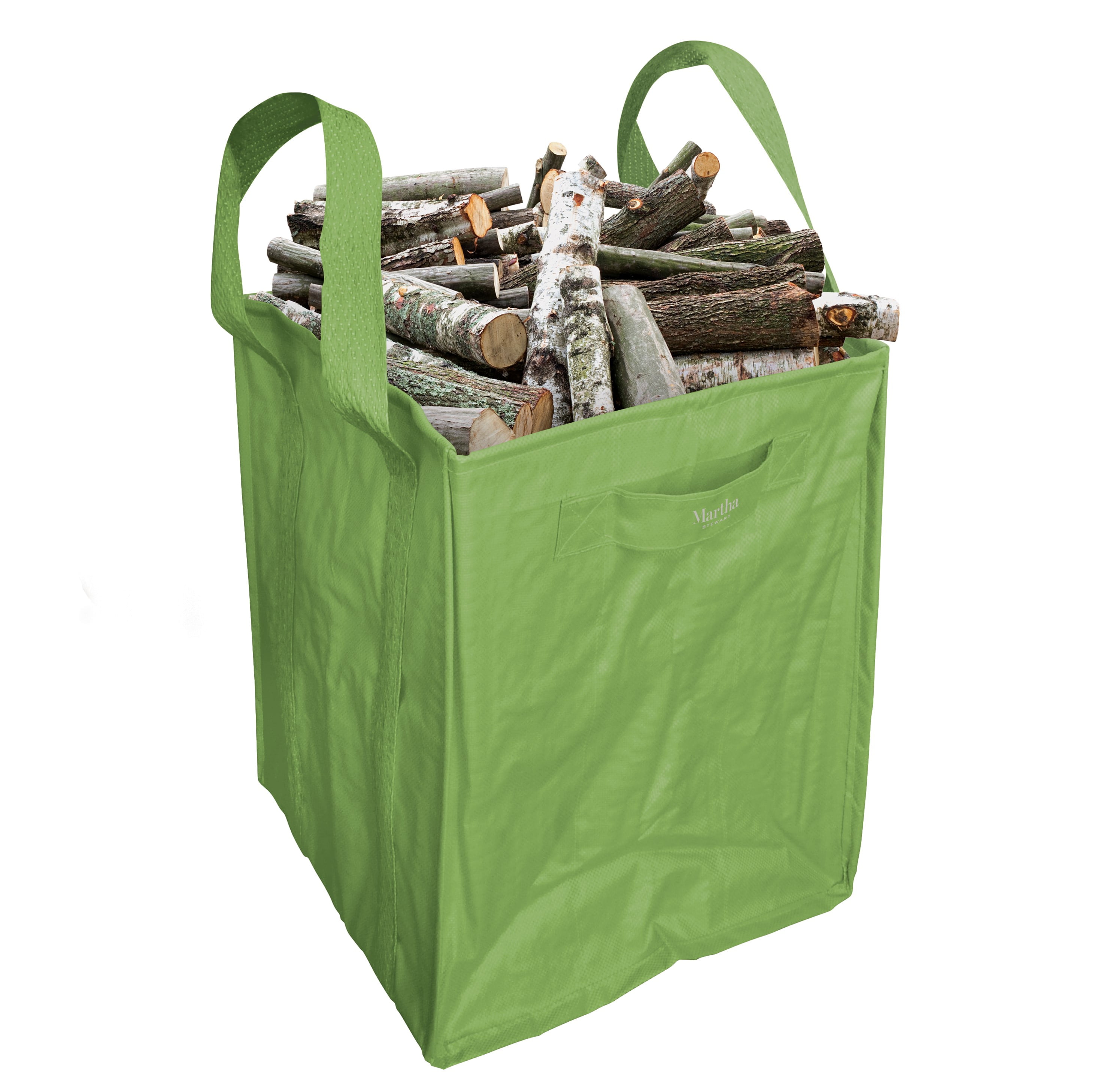48 gal. Leaf Bag, Reusable Lawn and Leaf Garden Bag with Reinforced Handle (3-Pack, Green)