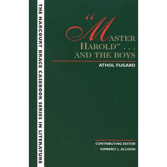 Pre-Owned Harcourt Brace Casebook Series in Literature: Master Harold and the Boys (Paperback)