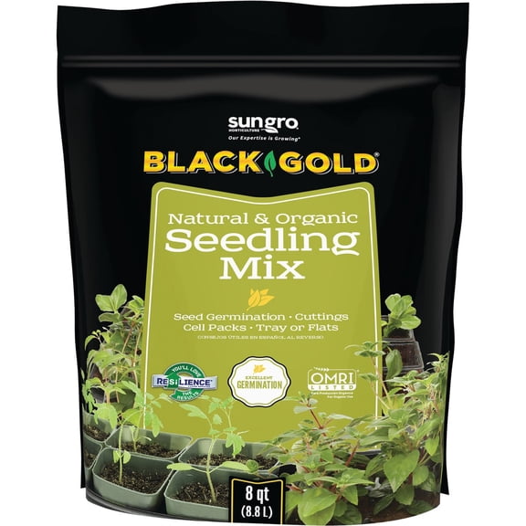Sun Gro Horticulture Black Gold 1311002 8-Quart Seedling Mix, ba