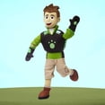 thumbnail image 4 of Wild Kratts,Stuffed Animals,Wild Kratts Toy,Plush Toy,Best Gifts,Plush Doll,Toy Gift,Cartoon ,Children's Rag Doll,Children's Gift Pillow,Chris,9.8in, 4 of 4