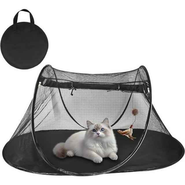 Cat House - Outdoor Cat House - Outdoor Cat Tent - Foldable - Cat House - Pet Play Tent with Storage Bag - Breathable Inner - Play Tent - Portable Sports Tent - Cat/Dog Tent - Small Animal Play Tent