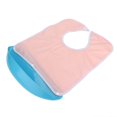 thumbnail image 2 of Adulto anciano desmontable babero impermeable tridimensional alimentación discapacidad ayuda Burp ClothPink, 2 of 8