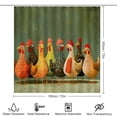 thumbnail image 2 of Shower Curtain Sets with Rugs 4 Piece Shower Curtain And Rugs Shower Curtain Set Love Chickens Animal Durable And Waterproof Chicken Decorative for Bathroom Decor, 2 of 8