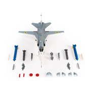Sukhoi Su-24M Fencer-D Bomber Aircraft Ukraine War (2023) Ukrainian Air Force 1/72 Die Cast Model by JC Wings