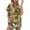 Army Green, variant on Women's Short Sleeved Shirt, Daily Fashion Printed Button Top, Chest Pocket Cardigan
