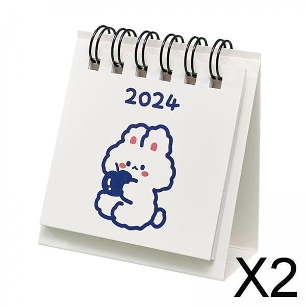Organizador de escritorio 6x2024 Colamx agenda de encuadernación en espiral 2 piezas