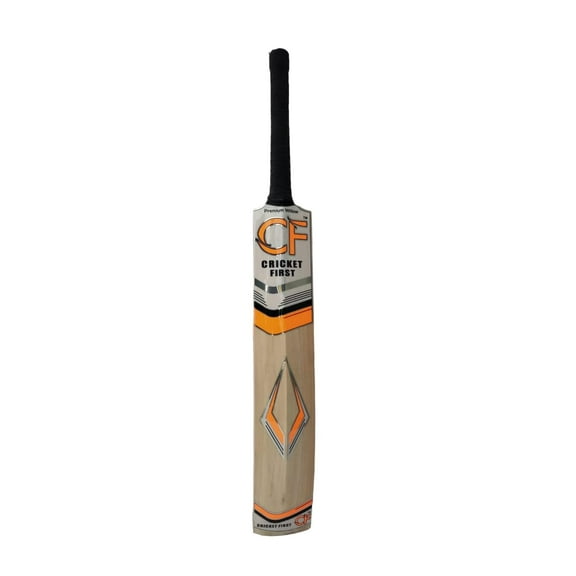 Cricket First Brown Kashmir Willow Silver Edition , Lightweight Cricket Bat For Soft And Hard Tennis Balls | Brown , With Extra Strong Wooden