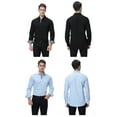 thumbnail image 4 of Mens Dress Shirts Regular Fit Long Sleeve Men Shirt, 4 of 5