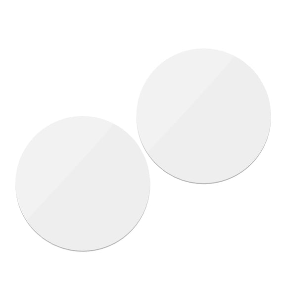 Hytrove Set of 2 Round Acrylic Wall Mirrors, Simple and Stylish Decorative Ornaments for Home and Office
