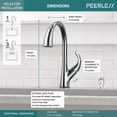 thumbnail image 7 of Peerless P7935lf Parkwood 1.5 GPM Single Hole Pull Down Kitchen Faucet - Black, 7 of 7
