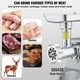 thumbnail image 4 of Picadora de carne electrica VEVOR, capacidad de 5 lb/min, 575 W (800 W máx.), picadora de carne industrial con cuchilla, placa de molienda, cuchilla para embutir salchichas y 3 tubos, picadora de, 4 of 9