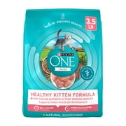 Purina ONE Plus, Healthy Kitten Formula, Dry Kitten Food, Chicken, 3.5 lb Bag