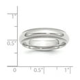 thumbnail image 2 of Auriga 10k White Gold 5mm Milgrain Half Round Comfort Fit Wedding Band for Women Size- 8.5, 2 of 7