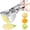 Silver, variant on Sopito Potato Ricer, Stainless Steel Non-Slip Grip Mashed Potato Ricer for Commercial and Home Use 11.5" x 3.2" x 4"