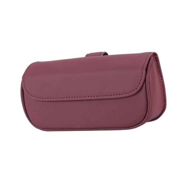 Clip para gafas de sol de coche, soporte para gafas, caja para gafas, accesorios interiores de coche Rojo