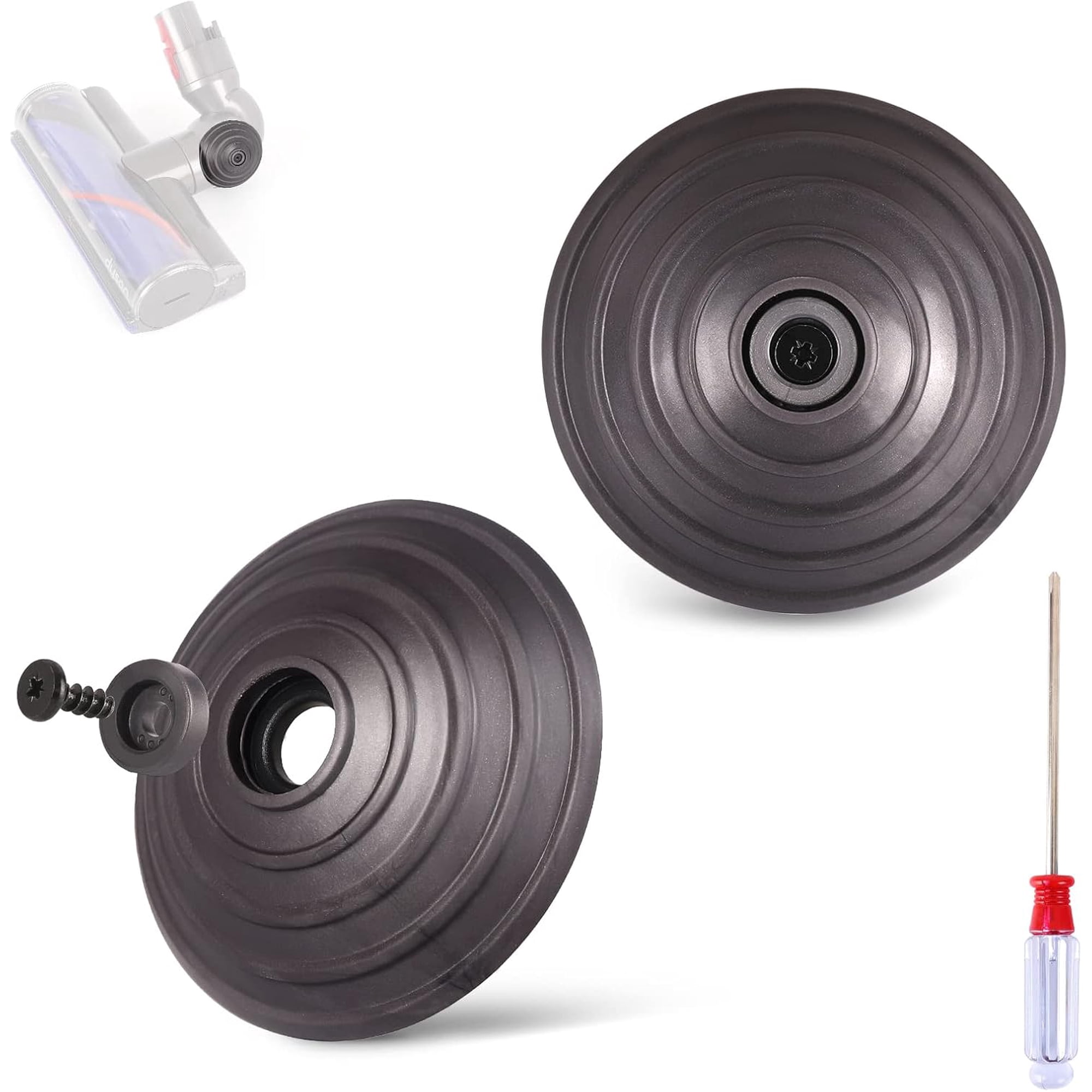 35W 50W Ball Wheel Parts Compatible with Dy*son V6 V7 V8 V10 Vacuum Cleaner, Direct Drive Wheels for DC58 DC59 DC62 Vacuum Cleaner Head Wheels Replacements