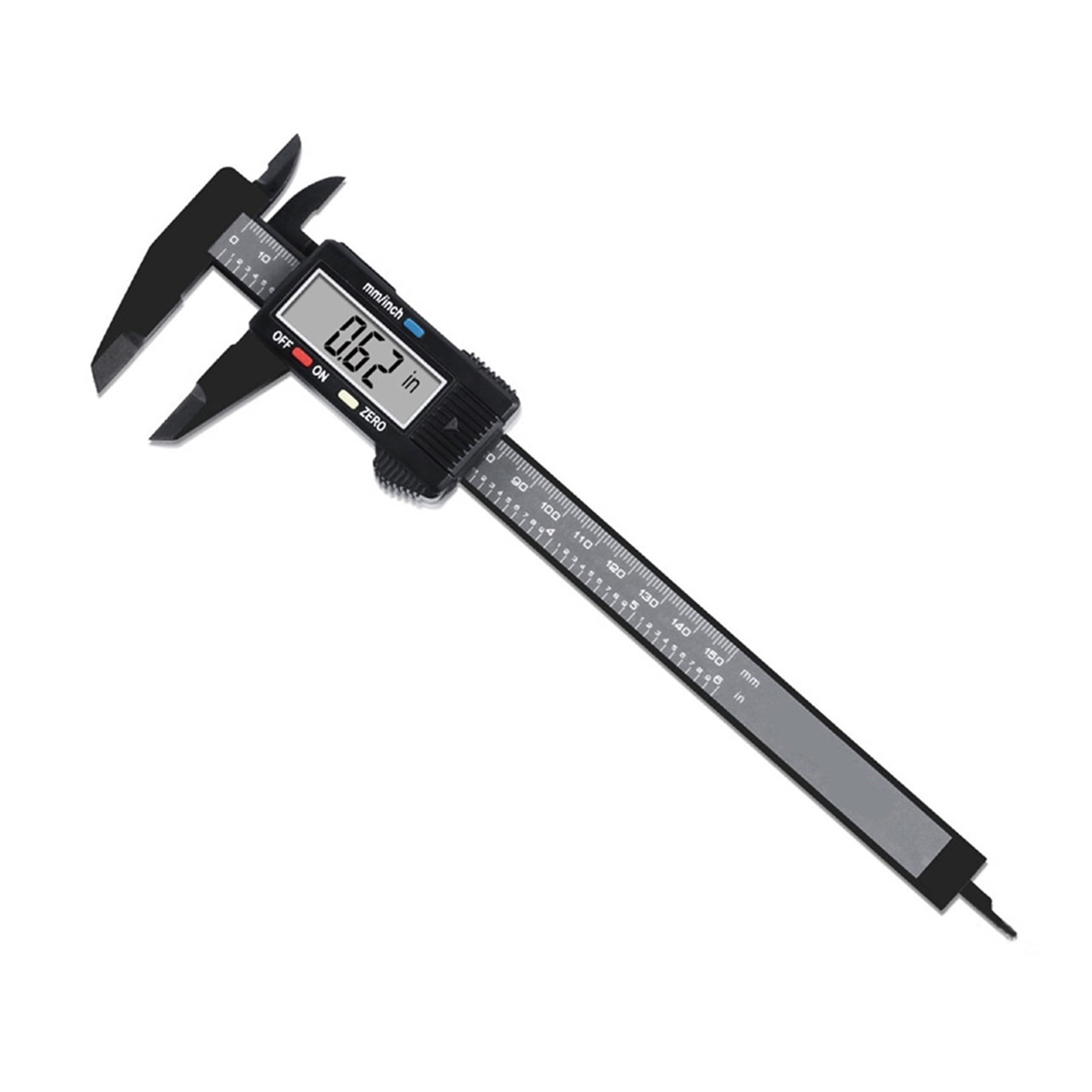 100mm 150mm Electronic Digital Caliper 6 Inch Carbon Fiber Vernier Caliper Gauge Micrometer Measuring Tool Digital Ruler ,Easy to Operate