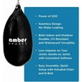 thumbnail image 4 of Seamless Anti-Leak 110lb Water Punching Heavy Bag for Adults Heavy Duty Boxing Water Bag for MMA & Kickboxing Indoor & Outdoor Use UV Resistant Vinyl Material Easy Assembly Black, 4 of 8