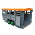 thumbnail image 3 of Bruder 1/16 Livestock Trailer Vehicle with 1 Cow, Brown/Black, One Size 02227, 3 of 5