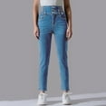 thumbnail image 2 of Women's High Waist Stretch 3-Button Skinny Colombian Jeans for Lifting, 2 of 6