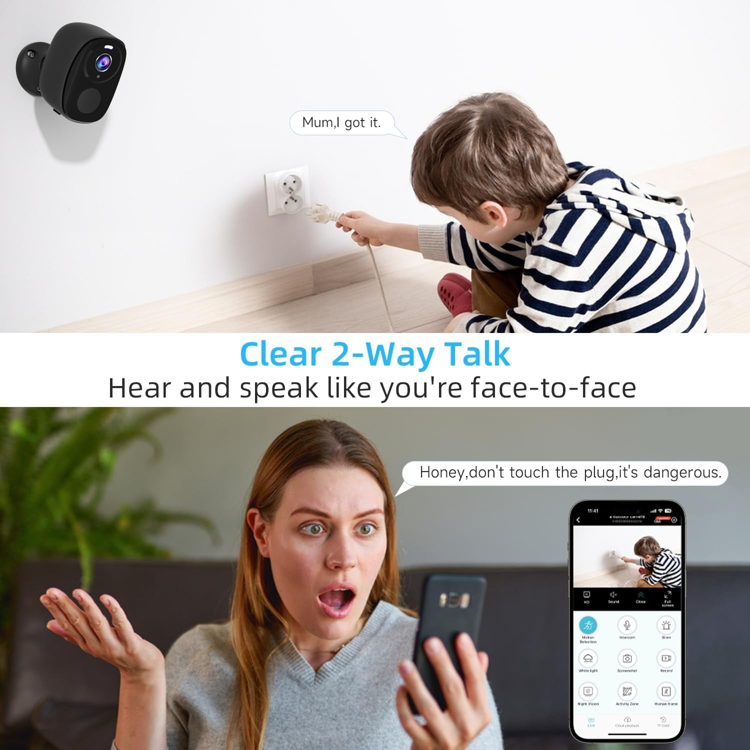 Solar Security Camera Wireless Outdoor - HD 2K Battery Powered Cameras for Home Security Outside, 2.4Ghz&5Ghz WiFi Surveillance Indoor, AI Motion Detection, Color Night Vision, 2-Way Talk, Waterproof