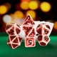 thumbnail image 5 of Dados poliédricos acrílicos Macarena D8 D10 D10 D12 D20 color retro para mazmorras y dragones D& RPG MTG Juegos rojo, 5 of 8