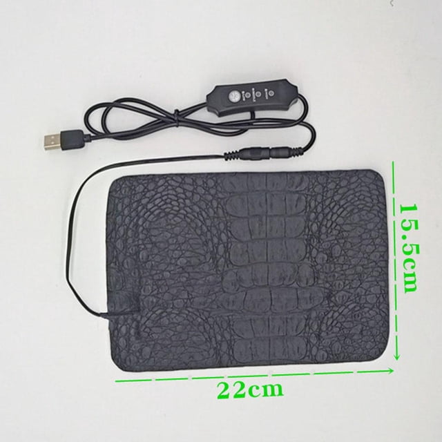 Almohadilla térmica para mascotas Colco Almohadilla de calor reptil impermeable Resistente a masticar 3 niveles USB 15x22cm