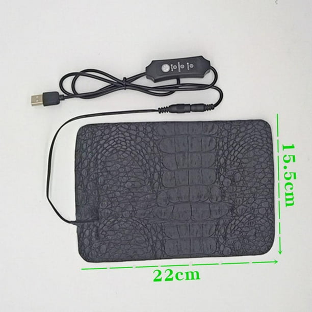 Almohadilla térmica para mascotas Colco Almohadilla de calor reptil impermeable Resistente a masticar 3 niveles USB 15x22cm