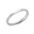 thumbnail image 4 of 2 MM Stackable Band 925 Sterling Silver Platinum Plated Women Mother's Day Gift Ring Jewelry, 4 of 6