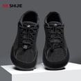 thumbnail image 6 of Men’s Wide Toe Box Barefoot Sneakers – Breathable Reflective Mesh Running Shoes with Non-Slip Rubber Sole, Quick-Lace Comfort Trainers for Gym, Walking & Outdoor Sports, 6 of 9