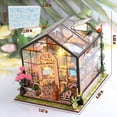 thumbnail image 3 of JUGAAD LIFE DIY Miniature House Kit, Mini Dollhouse Accessories Wooden Furniture Kit with LED Light, Tiny House Model, Birthday Gifts for Adults and Teens, 3 of 9