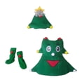 thumbnail image 3 of Divertido disfraz de árbol de Navidad para niños, conjunto de ropa para niños, niñas y niños, traje de Cosplay 110cm Yuyangstore vestido de traje, 3 of 8