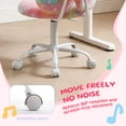 thumbnail image 4 of Adorable Butterfly Kids Desk Chair - Comfy Swivel Computer Chair for Girls Room, Fluffy Kids Office Chair for Reading & Vanity,Luminous, 4 of 8